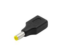 KAHDGSS Adaptateur secteur pour ordinateur portable - Tête droite - Connecteur USB femelle - Pour compatibilité avec plusieurs appareils - Noir
