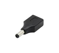 KAHDGSS Adaptateur secteur pour ordinateur portable - Tête droite - Connecteur USB femelle - Pour compatibilité avec plusieurs appareils - Noir