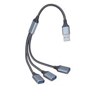 KAHDGSS Adaptateur USB avec bloc d'alimentation USB vers USB 2.0 multifonction, câble d'extension pour accessoires informatiques, hub