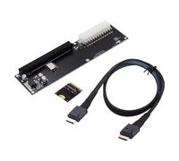 KAHDGSS Adaptateurs Pratiques PCIE3.0 Mkey M.2 Oculink SFF8612 Convertisseurs Interfaces d'alimentation 24pinATX Installation Rapide Et Facile Clé M