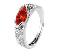 KAHDGSS Anneaux en zircone lymphatique de taille avec Moissanites, accessoire de mode pour un usage quotidien et des Occasions spéciales, anneaux géométriques en argent