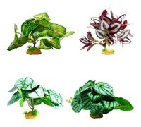 KAHDGSS Aquariums Landscape Artificial Plant Fish Tanks Landscaping for Shrimp Breeding Landscape Ornaments Leaf Craft Fish Tanks Ornaments