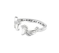 KAHDGSS Bagues réglables inspirées d ' un ange délicat symbolisant l ' amour et un attentionné protecteur pour la fête des mères ou un anniversaire Bagues élégantes pour femmes