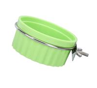 KAHDGSS Bird Feeding Dish Cups Parrot Food Bowl with Clamps Holders Cage Water for Parakeet African Greys Budgies Cage Water