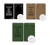 KAHDGSS Bloc-notes à spirale en papier vierge pour mémos toutes saisons, bloc-notes à spirale imperméable en papier de pierre, bloc-notes de poche