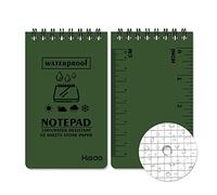 KAHDGSS Bloc-notes à spirale en papier vierge pour mémos toutes saisons, bloc-notes à spirale imperméable en papier de pierre, bloc-notes de poche