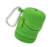 KAHDGSS Boîte de pêche à la mouche multifonctionnelle pliable en silicone avec mousqueton et accessoires portables en silicone pliable