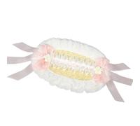 KAHDGSS Bonnet de paille respirant confortable victorien avec nœud en dentelle florale pour fête à thème, rassemblements, cosplay