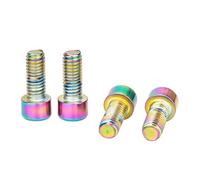 KAHDGSS Boulons de Cage de Bouteille d ' Eau 5x12mm, 4 pièces, vis de Remplacement en Acier Inoxydable, vis hexagonales à tête Creuse, Accessoires de vélo Water Bottle Cage