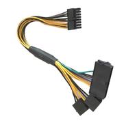 KAHDGSS Câble adaptateur ATX24Pin cartes mères 16 broches avec doubles connecteurs 4 broches pour ordinateurs, cartes mères, cordon d ' alimentation, extension d ' alimentation