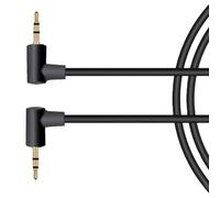 KAHDGSS Câble auxiliaire 2, 5 mm mâle connecteurs plaqués or, conception à angle droit pour un son clair connecteur plaqué or de voiture, conception peu encombrante