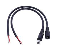 KAHDGSS Câble d'alimentation anti-perte 5,5 x 2,1 mm avec verrou rotatif pour équipement de surveillance et claviers électroniques 18 AWG