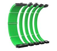 KAHDGSS Câble d'extension d'alimentation PCIE 24 broches 6 + 2 broches 4 + 4 broches en nylon tressé câble répartiteur carte mère
