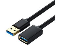 KAHDGSS Câble d'extension USB 3.0 mâle vers femelle résistant à la chaleur 5 Gbit/s - Charge et câble de données USB 3.0 - Câble de transfert de données à grande vitesse