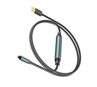 KAHDGSS Câble numérique à Fibre Optique 24 Bits, convertisseur USB SPDIF, Adaptateur de Transmission pour Ordinateur Portable, Accessoires d ' Enregistrement en Studio, Fibre USB