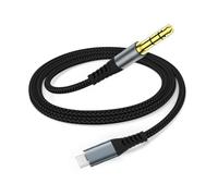 KAHDGSS Câble Stéréo Haute Fidélité De Type C À 1/8 Pouces Intégré À La Puce Pour Une Lecture De Musique Sans Perte Sur Les Appareils Sonores USB C En Aluminium Cordon Tressé Auxiliaire