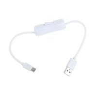 KAHDGSS Câble USB avec interrupteur de type C USB 2.0 5 V 3 A vers USB A et transfert de données pour concentrateurs RaspberryPi 4B