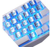 KAHDGSS Capuchons de Touches Transparents en matériaux PC avec d ' Amour Papillon, Ensemble de 21 Touches, Hauteur d ' pour Une Utilisation prolongée dans des Conditions de Faible luminosité