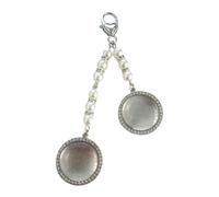 KAHDGSS Charme médaillon Photo pour Bouquet de Mariage Bijoux commémoratifs avec 2 Cadres Photo Pendentif Bleu 30 mm Pendentif Photo en