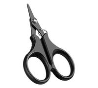 KAHDGSS Ciseaux de pêche portables avec dents dentelées - Coupe-ligne - Ciseaux en acier inoxydable - Facile à utiliser - Tirez les ciseaux en acier inoxydable