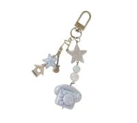 KAHDGSS Classical Phone Shaped Key Holder Safe Edges Resin Keyring Phone Lanyard Creative Gift for Friend Family Lightweight Resin Key Chain