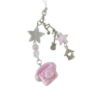 KAHDGSS Classical Phone Shaped Key Holder Safe Edges Resin Keyring Phone Lanyard Creative Gift for Friend Family Lightweight Resin Key Chain