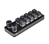 KAHDGSS Clavier mécanique multifonction USB 10 touches programmables clavier mécanique macro avec 2 boutons