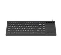 KAHDGSS Claviers industriels fins avec pavés tactiles et câble intégrés pour plus de stabilité