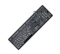 KAHDGSS Claviers rétroéclairés avec cordon USB - Grande lettre imprimée - Claviers rétroéclairés par LED blanches - 104 touches - Taille normale standard