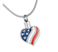 KAHDGSS Collier D'urne De Crémation Cendres Pendentifs en Acier Inoxydable Mémoriaux Bijoux Pendentifs pour Souvenirs De Crémation Urne Funéraire Bijoux