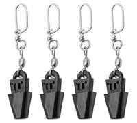 KAHDGSS Connecteur de Boule de Poids de pêche, Ensemble de terminaux de downrigger, Clip de dégagement, équipement de Liaison de pêche à la traîne, Fourniture de matériel de pêche, 4 pièces