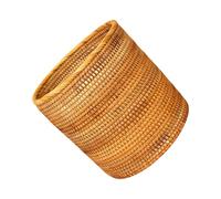 KAHDGSS Conteneur à ordures spacieux adapté pour le bureau, la maison, la chambre à coucher, panier poubelle double couche, panier de rangement tissé à la main