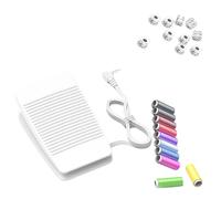 KAHDGSS Contrôleur De Pied Ergonomique pour Machine À Coudre 220 V avec Fonction D'enroulement Canette Réglage Flexible La Vitesse Les Entreprises Installation Rapide Repose-Pieds Machine À