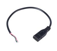 KAHDGSS Cordon d'alimentation D'extension De Câble Cochon Pigdail Fil À Queue Filet USB À 4pin Bared Open End Connector Line Data