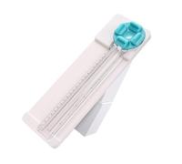 KAHDGSS Coupe-papier rotatif 4 designs pour scrapbooking avec règle latérale pliable pour étiquettes, cartes et papier