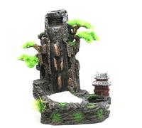 KAHDGSS Décoration réaliste en résine pour aquariums - Paysage sous-marin naturel avec cascade