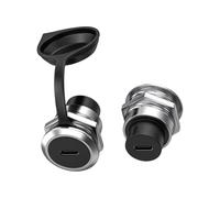 KAHDGSS Deux coupleurs USB3.0 à sur Panneau Rond, Contacts résistants à la, Assemblage Facile sans vis, coupleur USB Femelle à Femelle