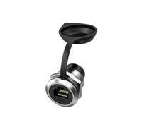 KAHDGSS Deux coupleurs USB3.0 à sur Panneau Rond, Contacts résistants à la, Assemblage Facile sans vis, coupleur USB Femelle à Femelle