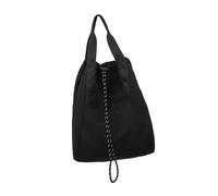 KAHDGSS Draw String Sac à Dos Sac Sport Gym Sac à Dos de Plage Imperméable Léger pour Femmes Hommes Draw String Gym Sacs à Dos, Noir