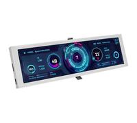 KAHDGSS Écran d'ordinateur LCD 8,8" 1920 x 480 - Boîtier en aluminium - Suivi des données en temps réel - Affichage externe personnalisable
