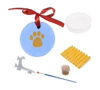 KAHDGSS Empreintes de pattes d'animaux de compagnie avec cet ensemble facile à utiliser avec de l'argile sûre et une option d'affichage élégante pour les empreintes de pattes d'animaux