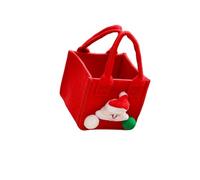 KAHDGSS en Feutre De Noël pour Bonbons De Vacances Conteneur De Rangement Réutilisable À Transporter avec des Décorations De Festival en Feutre De Noël