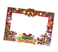 KAHDGSS Ensemble De Cadres Photo Fête Noël Portable Assemblage Facile Accent Décoratif pour Les Rassemblements Festivals en Intérieur Et en Extérieur Cadres Photo Noël Portables