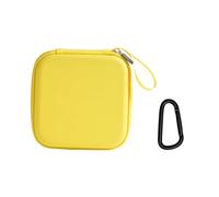 KAHDGSS Étui de transport en cuir PU - Sac à bandoulière portable - Boîte de rangement, jaune