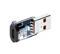 KAHDGSS Extension USB-A avec des Indicateurs Adaptateur De Coquille Transparent Éclair