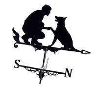 KAHDGSS Girouette architecturale adaptée pour les toits de jardin, facile à assembler, pavillons en fer, guide de direction du vent, style rétro