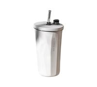 KAHDGSS Gobelet isotherme en acier inoxydable avec couvercle à paille - Récipient à boisson de qualité alimentaire pour les trajets quotidiens, le sport - Bouteille d'eau isotherme en acier inoxydable