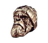 KAHDGSS Handmade Brass Gorillas Pendant with Woolen Hat Keychain Accessories Jewelry Making Component for Fashion Enthusiasts Fashionable Brass Key Holder