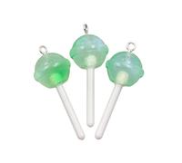 KAHDGSS Le pendentif rond en forme d'étoile et de cœur ajoute une touche de personnalité à toutes les tenues élégantes, pour un usage quotidien, décontracté, pendentif en forme de sucette, Blue, Comme