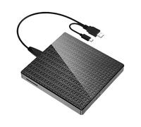 KAHDGSS Lecteur DVD externe avec concentrateurs USB 3.0 et lecteur de carte SDTF, graveurs à vitesse rapide pour ordinateur portable, bureau Plug and Play, multi-fonctions Hubs USB graveurs DVD